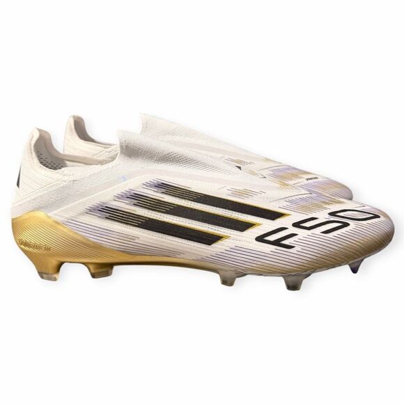 Adidas F50 Elite LL FG White Gold Laceless Soccer Cleats Mens size 12 JH7625 NIB main image 8